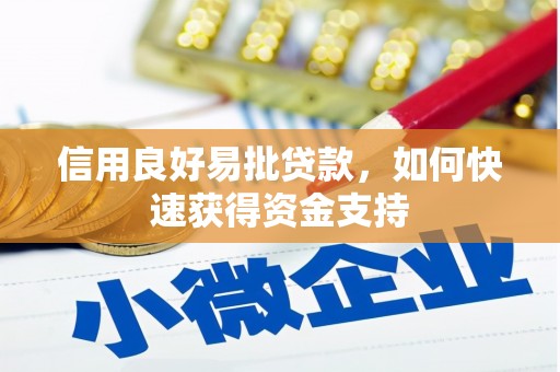 承德信用良好易批贷款，如何快速获得资金支持