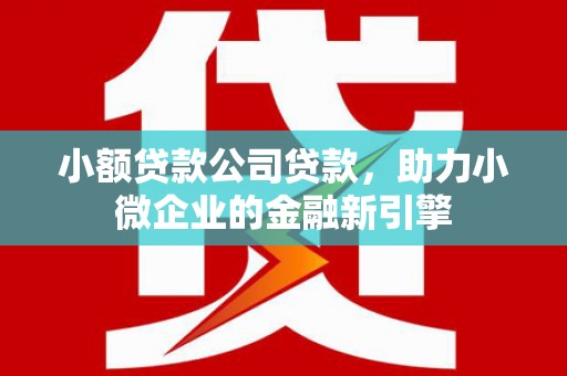 承德小额贷款公司贷款，助力小微企业的金融新引擎