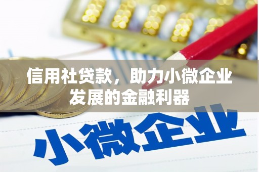 承德信用社贷款，助力小微企业发展的金融利器