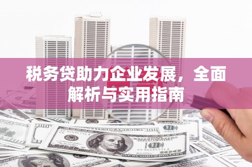 承德税务贷助力企业发展，全面解析与实用指南